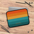 Orange Teal Rainbow Custom Name Laptop Sleeve